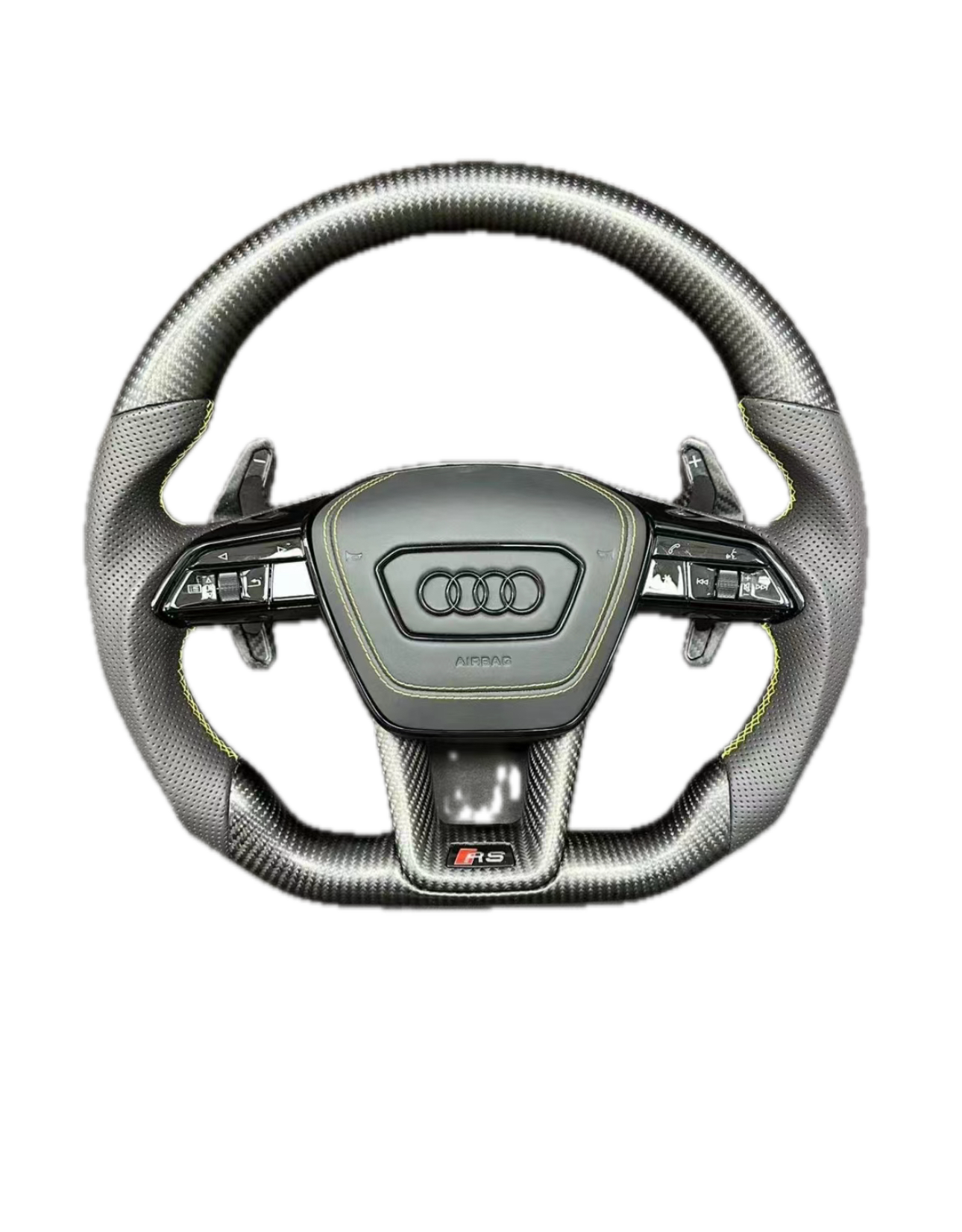 Audi New Style Carbon Fibre Steering Wheel