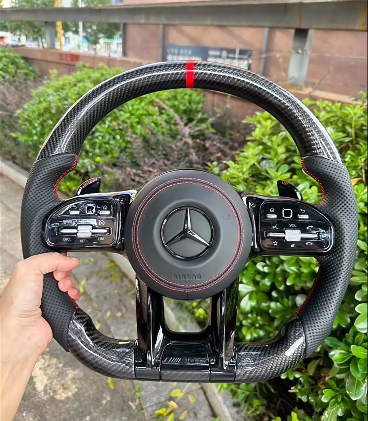Mercedes AMG Carbon Fibre Steering Wheel