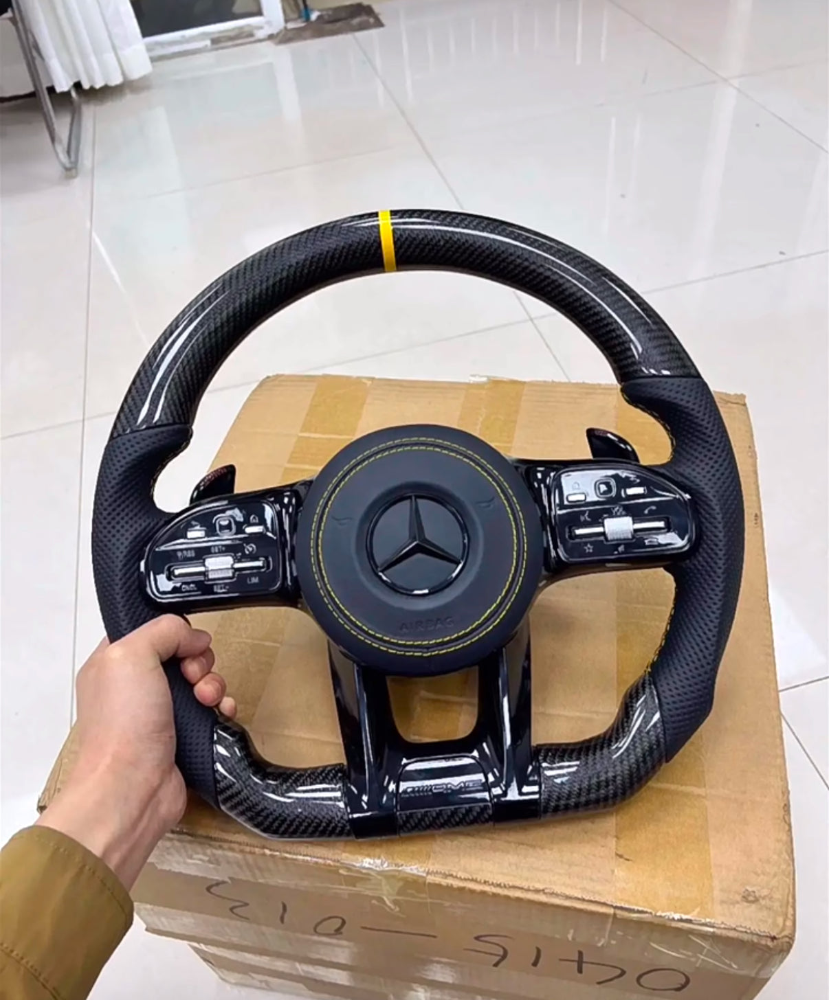 Mercedes AMG Carbon Fibre Steering Wheel