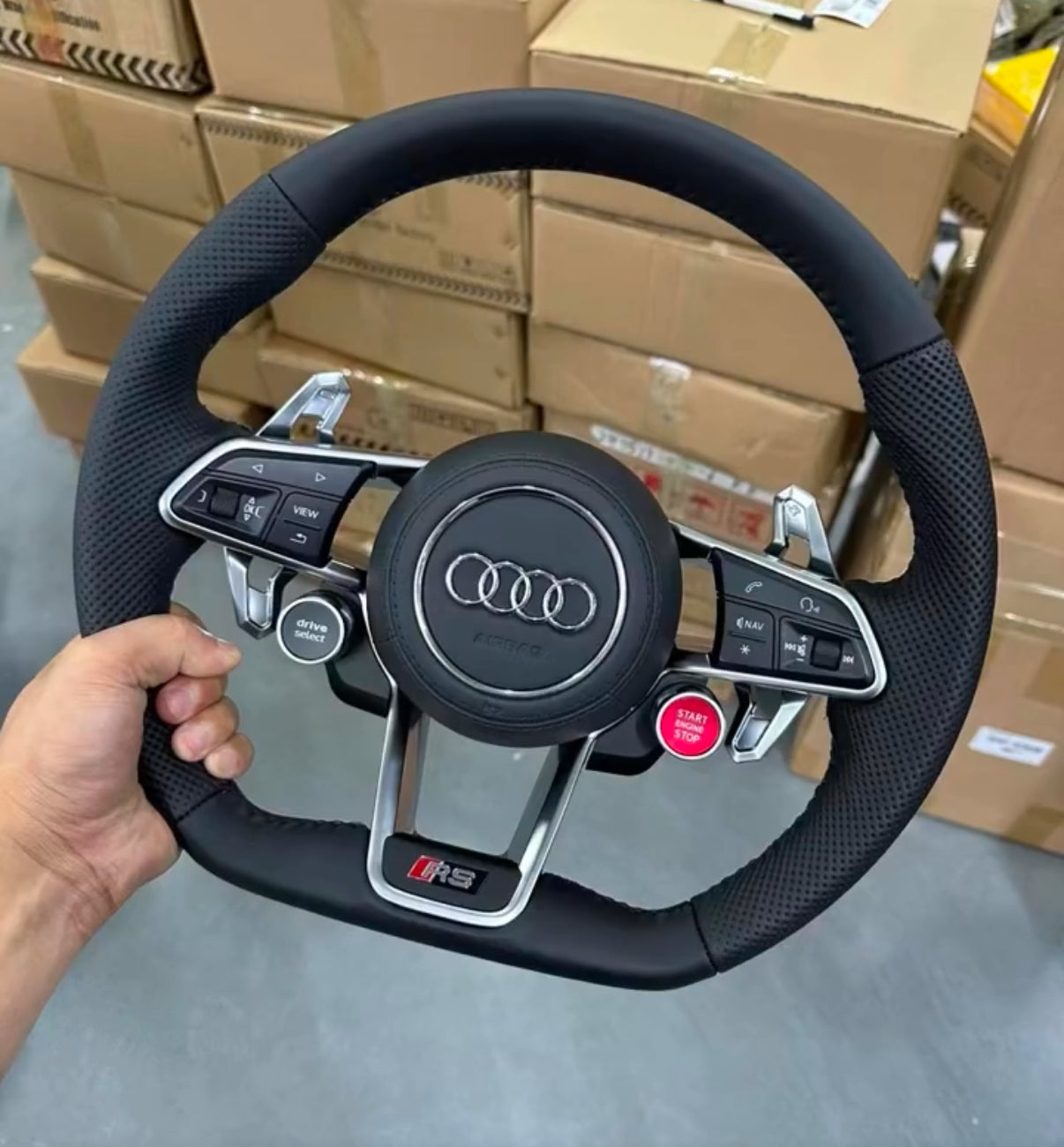 Audi Leather / Alcantara Steering Wheel