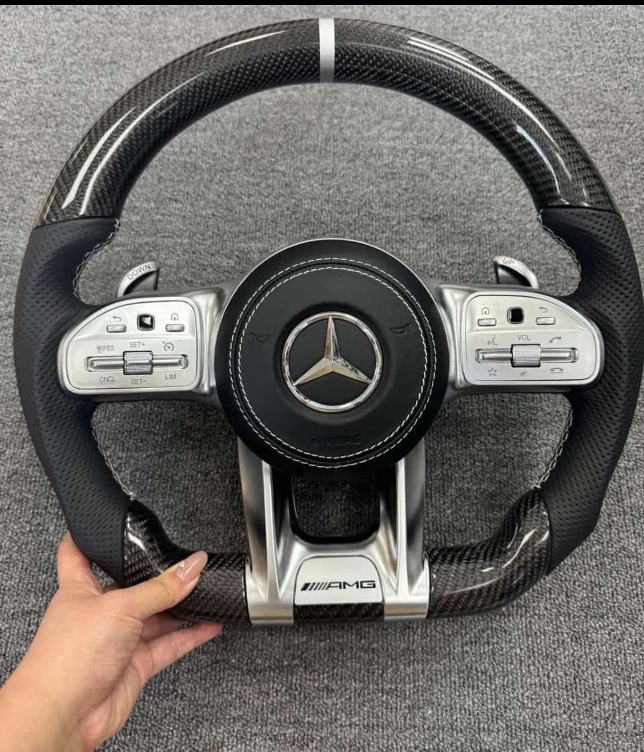 Mercedes AMG Carbon Fibre Steering Wheel