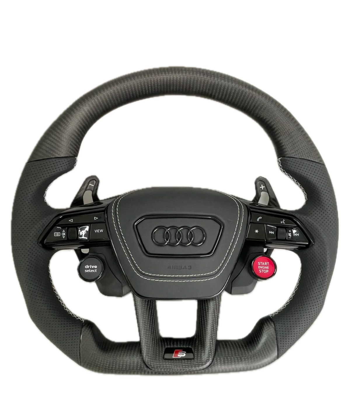 Audi New Style Carbon Fibre Steering Wheel